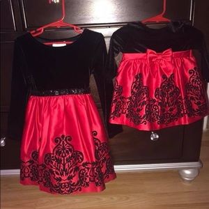 Matching little girls Christmas/holiday dresses
